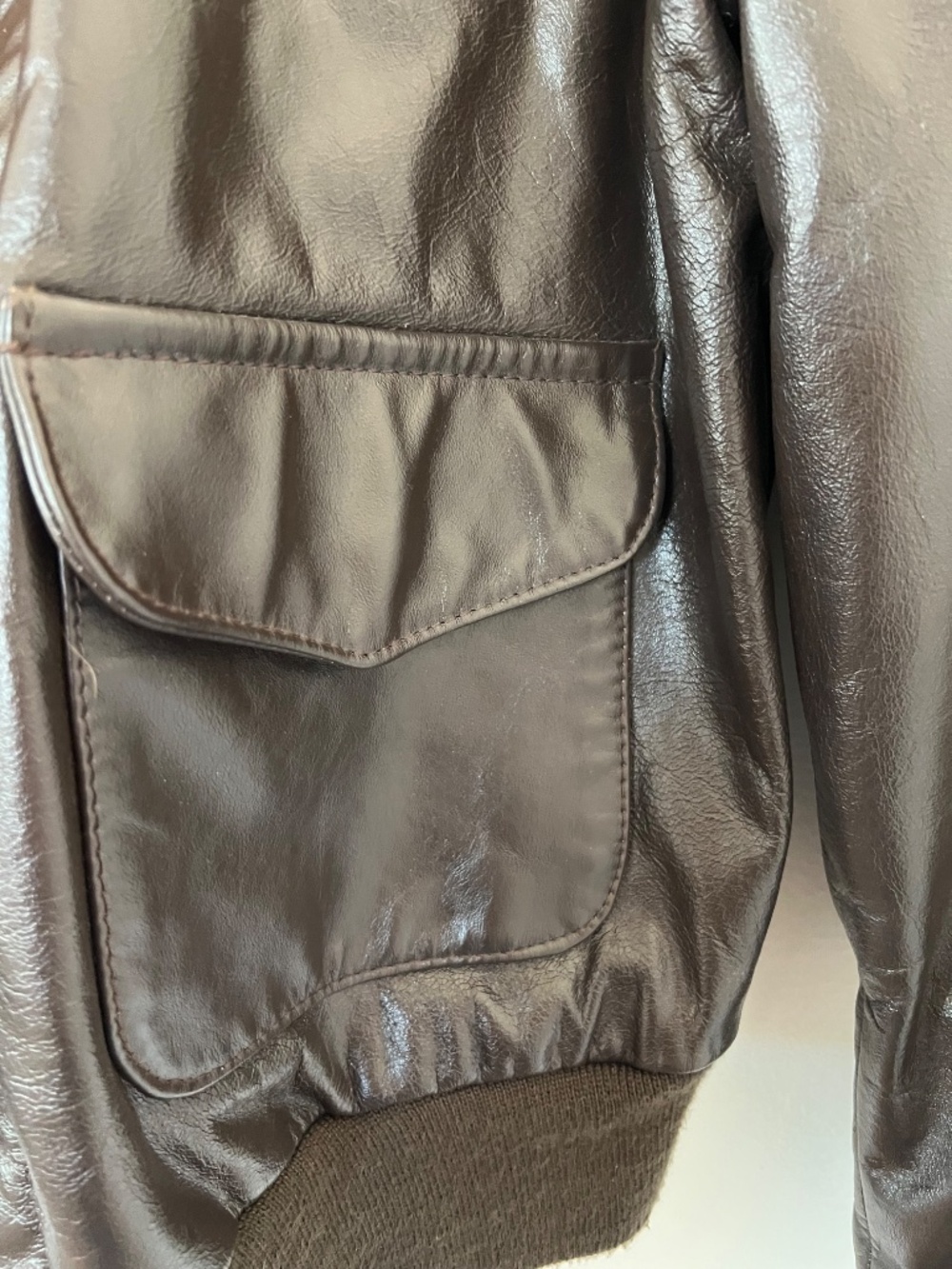 1978 Authentic Avirex Limited A-2 Military Flight Leather Bomber Jacket USA Made - Picture 5 of 6